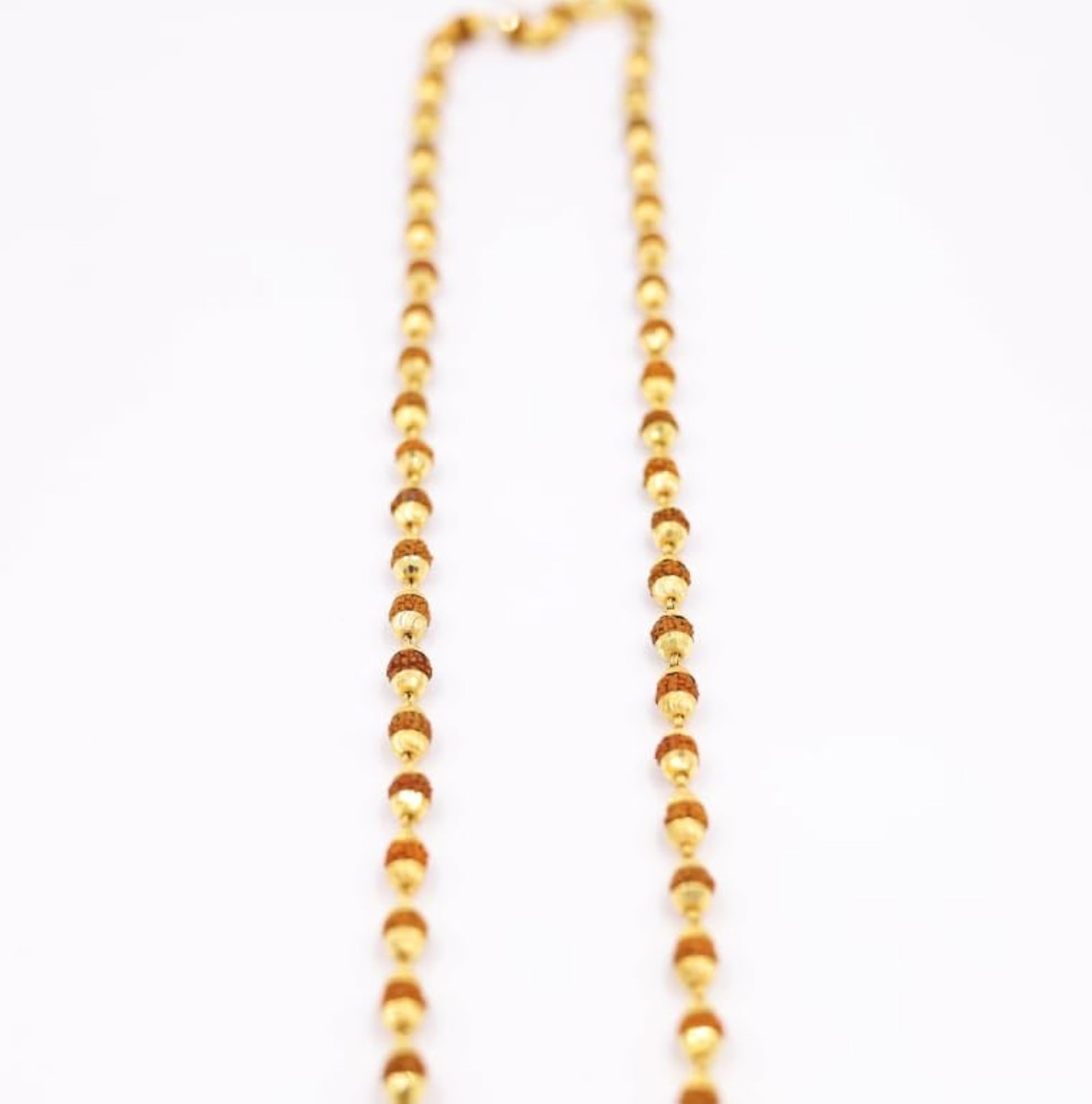 BluDiamond Rudrani Mala with Golden Caping